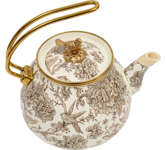 Эмалированный чайник Agness Royal Garden 3 л для индукционных плит 950-089