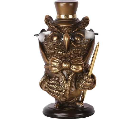 Подставка для очков BOGACHO Филин бронзового цвета 22630/бронзовый