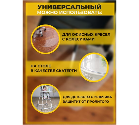 Защитный коврик для пола Домовой Прошка O102 см 11932