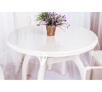 Скатерть Домовой Прошка гибкое стекло ПВХ 0,25 мм, размер O120 см 12740