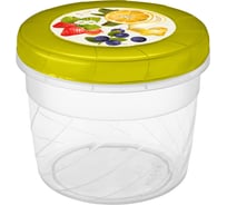 Банка Econova с завинчивающейся крышкой с декором 0,8 л зеленый 437100909