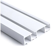 Двурядный карниз ООО Торговый дом Аргумент 2.4 м APK2R24White