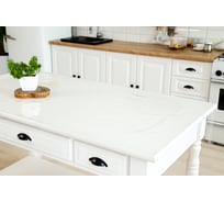 Скатерть Домовой Прошка гибкое стекло ПВХ 0,25 мм, размер 140x105 см 10248