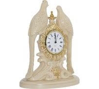 Настольные часы BOGACHO Павлины 43007/кремовый