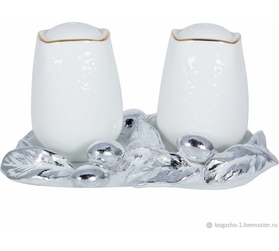 Подставка под специи BOGACHO Oliva Branch 72036/серебристая 1