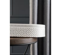 Трехрядный потолочный составной карниз Peora РУБУС с поворотами белое серебро 1.6 м 79137