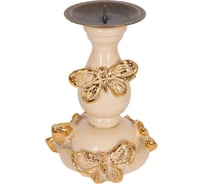 Подсвечник BOGACHO Баттерфляй 22695/кремовый