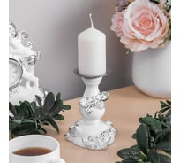 Подсвечник BOGACHO Баттерфляй 22695/белый