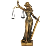 Статуэтка BOGACHO Девушка Фемида 3 высота 50 см 22416/бронзовый