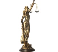 Статуэтка BOGACHO Девушка Фемида 4 высота 37 см 22445/бронзовый