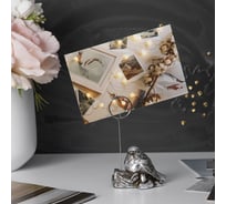 Статуэтка BOGACHO Птичка Зарничка 22693/серебристый