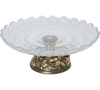 Фруктовница-конфетница BOGACHO Лето-4 52098/бронза