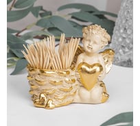 Подставка для зубочисток BOGACHO Ин Лав 22706/кремовый