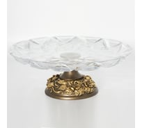 Фруктовница-конфетница BOGACHO Лето с низкой чашей 52084/бронзовый