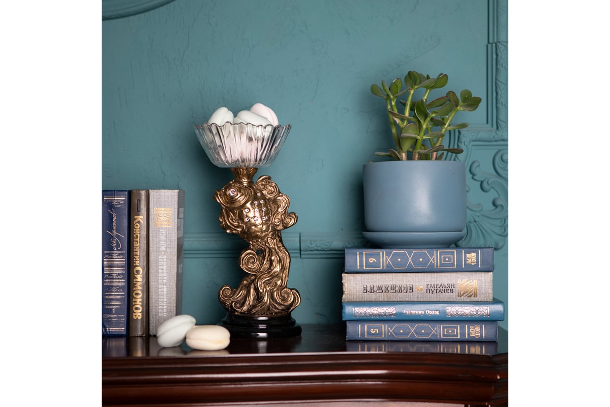 Фруктовница-конфетница BOGACHO Заветное желание 52019/золотой ...