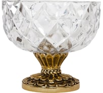 Фруктовница-конфетница BOGACHO Бриз 52078/бронзовый