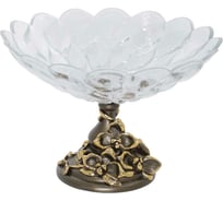 Фруктовница-конфетница BOGACHO Орхидея Лелия 52100/бронзовый