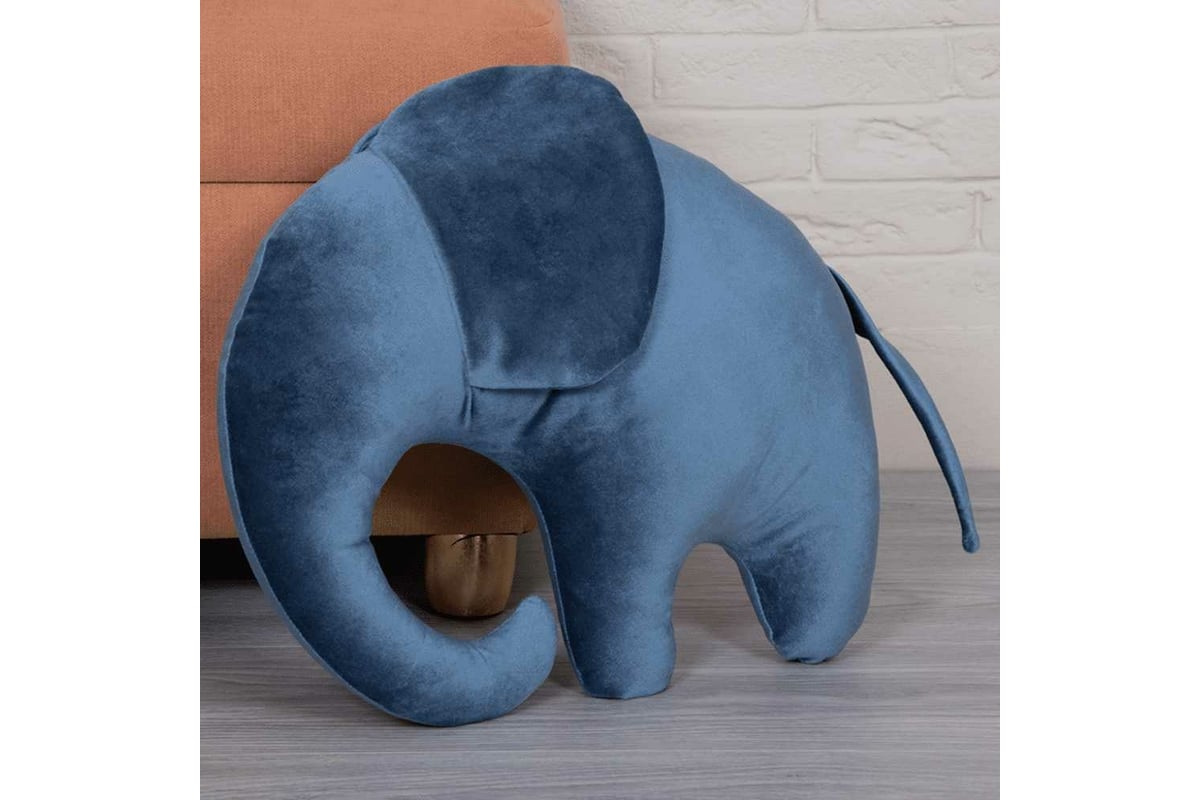 Декоративная подушка BOGACHO Слон 74330/светло-голубой - выгодная цена,  отзывы, характеристики, фото - купить в Москве и РФ
