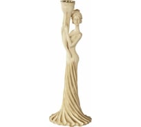 Подсвечник из мрамора BOGACHO Девушка Веста 22507/кремовый