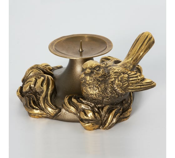 Подсвечник BOGACHO Птичка Терра 22659/бронзовый 1