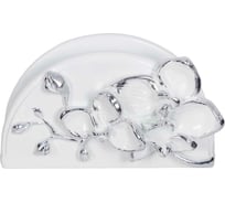 Кухонная салфетница BOGACHO Орхидея Мильтония 22670/белый