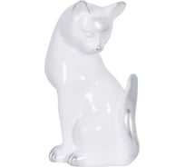 Статуэтка BOGACHO Кошка Грация 22690/белый