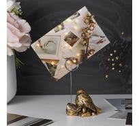 Статуэтка BOGACHO Птичка Зарничка 22693/бронзовый