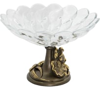 Фруктовница-конфетница BOGACHO Ирис Визир 52099/бронзовый