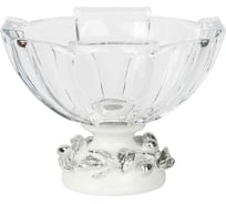 Фруктовница-конфетница BOGACHO Oliva Branch 52106/серебристый