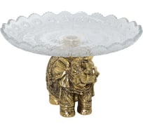 Фруктовница-конфетница BOGACHO Слон индийский 5 52095/бронзовый