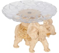 Фруктовница BOGACHO Слон Джайпурат 52108/кремовый