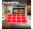 Силиконовая форма для выпечки PERFECTO LINEA на 12 кексов, прямоугольная 33x25x3 см, красная 20-018715 5