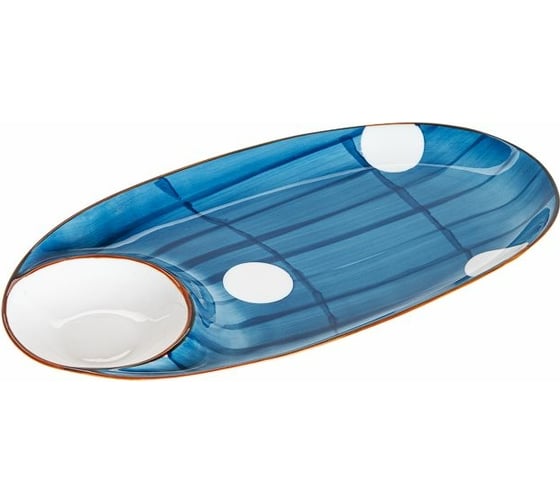 Керамическое блюдо PERFECTO LINEA Marine овальное 33x17.5x2.8 см 17-103303