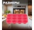 Силиконовая форма для выпечки PERFECTO LINEA прямоугольная на 12 кексов 33x25x3 см розовый 20-018719 5