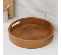 Поднос Доляна "Dalali" круг, бамбук d=25 см 7061097