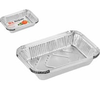 Алюминиевая форма для выпечки PERFECTO LINEA одноразовая, прямоугольная 21.6x14.6x4 см, 5 шт 45-522154