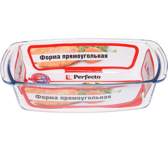 Форма для выпечки PERFECTO LINEA из жаропрочного стекла, 1.8 л, прямоугольная 12-180020 1