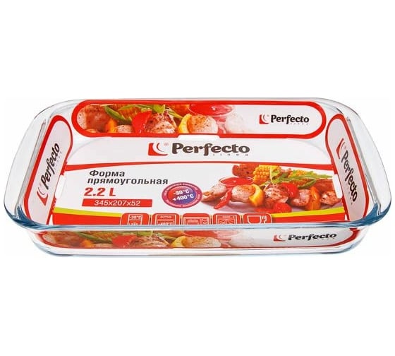 Форма для выпечки PERFECTO LINEA из жаропрочного стекла прямоугольная 2.2 л 12-220020 1