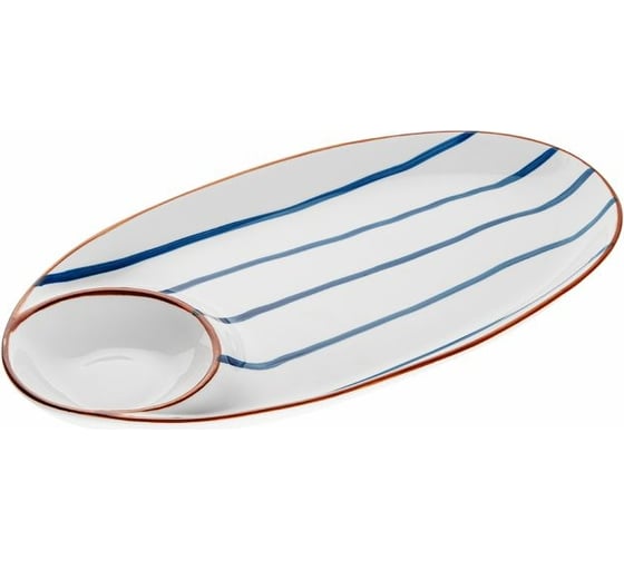Керамическое блюдо PERFECTO LINEA Marine овальное 33x17.5x2.8 см 17-103300