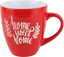 Керамическая кружка PERFECTO LINEA Любимый дом красная 400 мл 30-388604