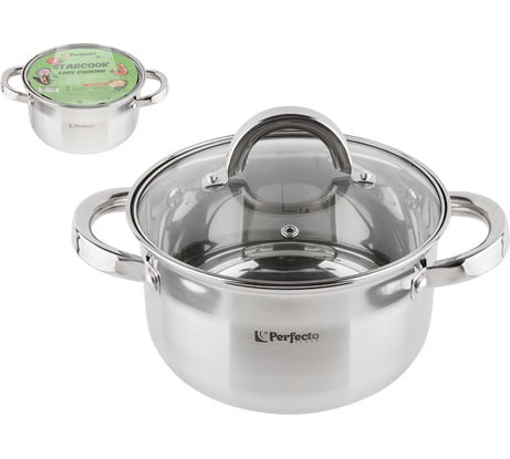 Кастрюля PERFECTO LINEA Starcook из нержавеющей стали 2.4 л 50-518105