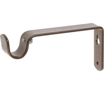 Кронштейн для карниза СИМАЛЕНД D20 однорядный, 12 см, цвет коричневый металлик 5513108