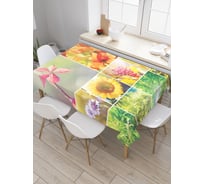 Прямоугольная скатерть JOYARTY Весенние подарки из сатена tc_19043_120x145