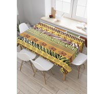 Прямоугольная скатерть JOYARTY Африканский узор из сатена tc_34780_120x145