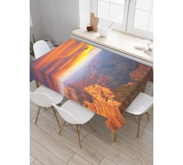 Прямоугольная скатерть JOYARTY Вид с каньона из сатена tc_20112_120x145