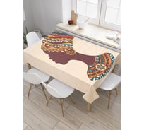Прямоугольная скатерть JOYARTY Африканская девушка из сатена tc_25912_120x145