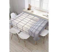 Прямоугольная скатерть JOYARTY Веранда в городе из сатена tc_34835_120x145