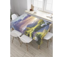 Прямоугольная скатерть JOYARTY Валуны на обочине из сатена tc_28444_120x145