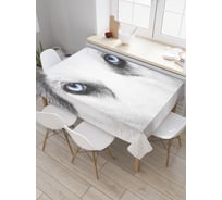 Прямоугольная скатерть JOYARTY Верные глаза из сатена tc_2744_120x145
