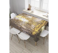 Прямоугольная скатерть JOYARTY Березовое болото из сатена tc_8921_120x145